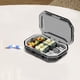 thumbnail image 4 of Caja de Tableta de Viaje 6 Compartimentos Resistente al Agua Mini Organizador | Contenedor de almacenamiento de píldoras de joyería | Portátil, Compacto, Transparente | Plástico Gris Azul Verde, 4 of 6