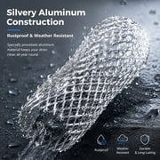 8 Pack Aluminum Gutter Guard Strainers,6.7X3.5In Aluminum Filters,Heavy Duty Gutter Guards Mesh,Preventing Blockage Leaves