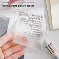 thumbnail image 1 of Lishi Pet Waterproof Sticky Notes - 300 Sheets, Transparent, Daily To-Do List for Students and Office, 1 of 5