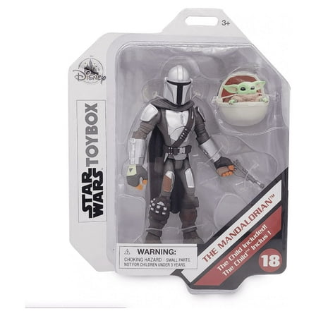 Disney Star Wars Toybox Collectible Toddler Boba Fett, The Child Action Figure, Plastic, 5" x 5"