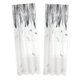 thumbnail image 1 of Cortinas transparentes con estampado de plumas BLESIY Dos paneles 107x213cm, 1 of 8