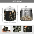 thumbnail image 2 of Yayeee Ashtray with Lid for Cigarette Smokeless Stainless Steel Home Ash Holder, Black Halloween Dancing, 2 of 7