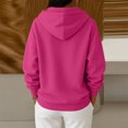 thumbnail image 4 of Garbnen Fleece Womens Hoodie Long Sleeve Women Sweatshirt Cozy Fall Winter Warm Oversized Trendy Womens Pullover with Pocket XL, 4 of 6