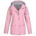 thumbnail image 1 of Aofany Manteaux de Pluie pour Femmes Imperméables Extérieur Grande Taille Imperméable Imperméable à Capuche, 1 of 3