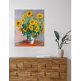 thumbnail image 2 of DECORARTS - Monet Sunflowers, Claude Monet Art Reproduction. Giclee Canvas Prints Wall Art for Home Decor 20x16", 2 of 7