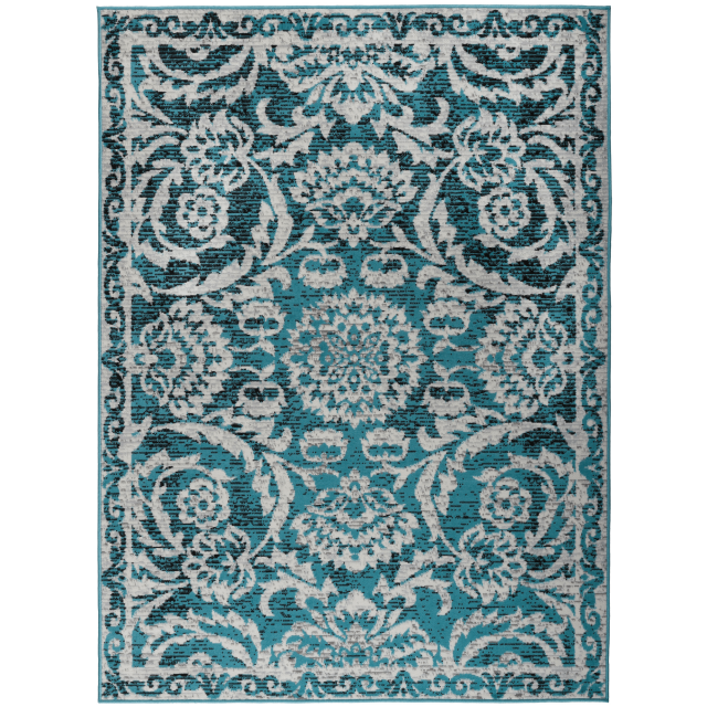 Antep Rugs Kashan King Collection Floral Polypropylene Indoor Area Rug