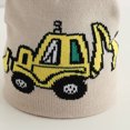thumbnail image 6 of Ulanda Cute Embroidery Excavator Toddler Kids Beanie Caps Soft Warm Baby Knitted Winter Hat for Boys Girls Age 3-10 (Khaki, One Size), 6 of 6