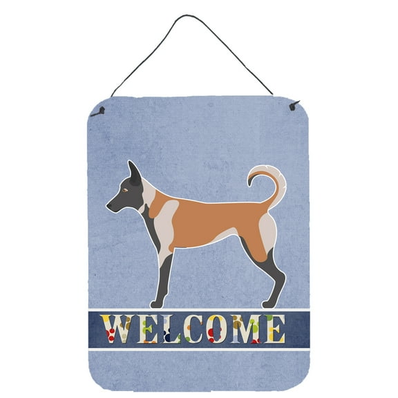 Belgian Malinois Welcome Wall or Door Hanging Prints Blue