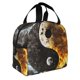 thumbnail image 2 of Fotbe Yin Yang Bolsa Térmica con Estampado y Forro de Aluminio Grueso Bolsa de Almuerzo con Bolsillo Frontal para Hombres y Mujeres, Ideal para Trabajo, Escuela, 2 of 8