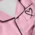 thumbnail image 6 of Bainana Girls Sleep Set 2Pcs Tween Girl Heart Print Short Sleeve Shorts Nightwear Set Soft Button Top And Shorts Comfortable Loungewear For Kids Size 10-11 Years Pink2, 6 of 7