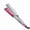 Narrow silver-pink hair straightener, US standard, variant on CNV Advanced Ceramic Flat Iron for Smoothing and Curling, 1.75" Wide Plate Styler with Precision LCD Control and Ionic Care, Rapid Heating Salon Tool, Silver Pink