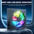 thumbnail image 2 of Cooling Fan for Xbox Series X Console, Low Noise Top Fan Cooler with RGB Light, Auto Cooling Fan Proof Top Cooler 2 USB Port with 6 Colorful RGB Lights, 2 of 7