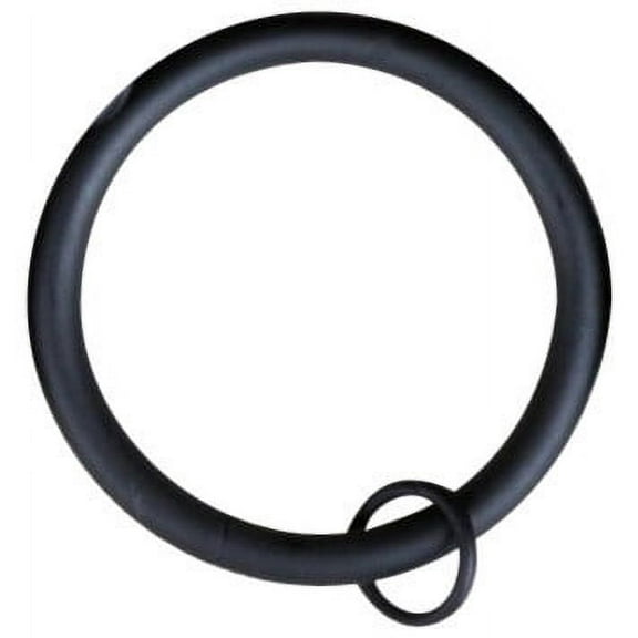 Urbanest 3" Curtain Rings With Eyelets, Black, Set of 4