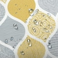 thumbnail image 3 of Bohemia Shower Curtain for Bathroom, Yellow and Grey Bohemian Chic Paisley Fabric Shower Curtains Set, Modern Geometric Pattern Restroom Decor Accessories with Hooks 72X72Inches, 3 of 6