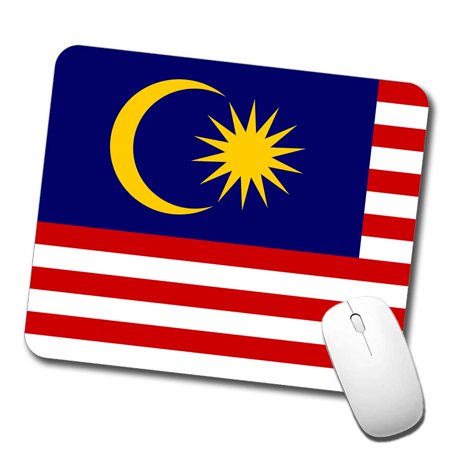 Malaysia Country Flag Mouse Pad Low Profile Gaming Mat