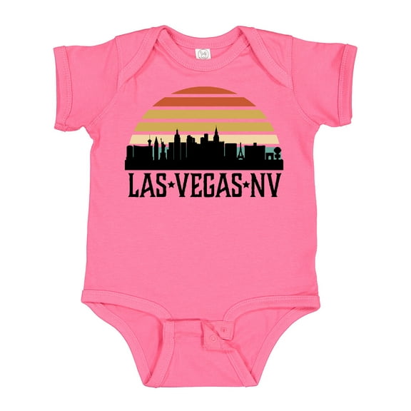 Inktastic Las Vegas Nevada Skyline Retro Boys or Girls Baby Bodysuit