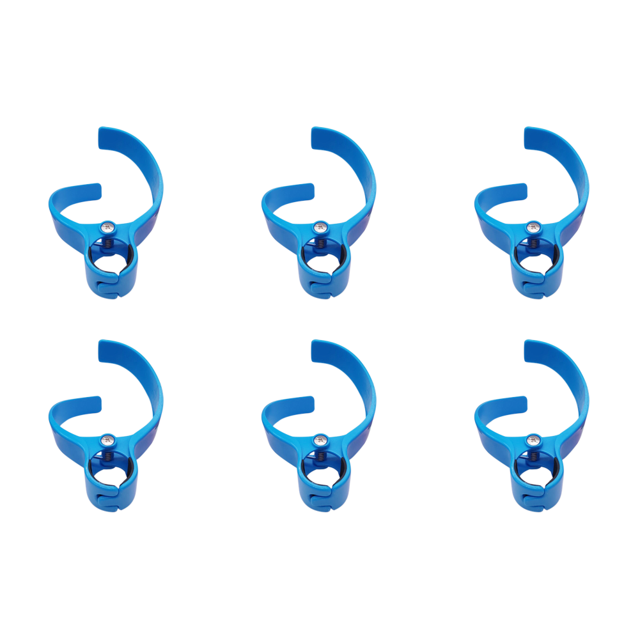 6uds. Portavasos Clip portátil Botella de agua Bebida Soporte de montaje Café Azul