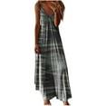 thumbnail image 2 of SMihono Robe Maxi Bohème d'Été pour Femmes Grande Taille Mode d'Été Imprimée Col en V Sans Manches Bretelles Robe Pull Robe de Plage, 2 of 4