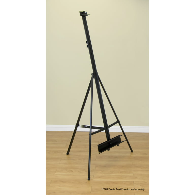US Art Supply - 66 Inch Sturdy Black Aluminum Tripod Artist Field and  Display Easel Stand - Adjustable Height 20 to 5.5 Feet, Holds 32 Canvas 
