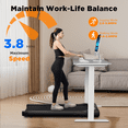 thumbnail image 3 of Tapis de Marche Amélioré 2 en 1 sous le Bureau, Machine de Course et de Jogging avec Télécommande pour Bureau à Domicile, Tapis Roulant de Bureau Portable Léger Sans Installation, 3 of 6