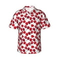 thumbnail image 1 of Fotbe Tulips Flowers Camisa Hawaiana para Hombre Unisex – Camisa Casual de Verano con Botones de Manga Corta de Algodón y Lino,Large, 1 of 7