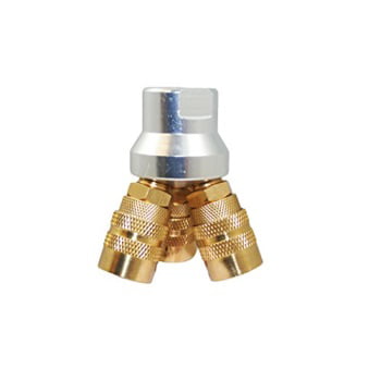 Details about   3 Way Air Hose Manifold Quick Coupler Connector Brass Fitting Adapter Splitter