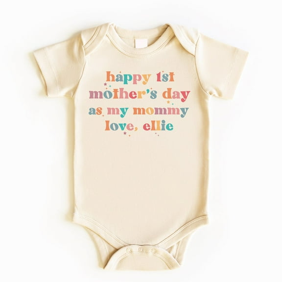 Our First Mother'S Day Baby Bodysuit, Mother'S Day Baby Outfit, Mother'S Day Baby Bodysuit, Baby Bodysuit, Baby Clothes, Cute Baby Outfit Cute Baby Onesie, BABY BODYSUIT LAT 4424
