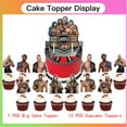 thumbnail image 3 of Wrestling Party Decorations Centerpieces Cake Toppers Supplies for Birthday Photo Props Honeycomb Table Toppers, 3 of 7