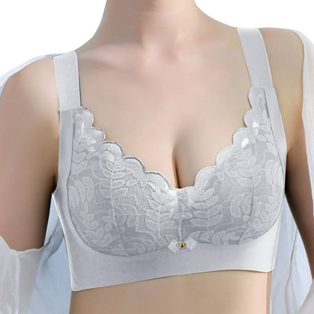 

GWAABD Bras for Women Unlined Women Full Cup Thin Underwear Plus Size Wireless Sports Bra Bra Cover Cup Large Size Vest Bras