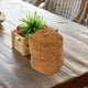 thumbnail image 5 of Cesta de flores pequeña de algas marinas tejida a mano, cesta de almacenamiento con tapa, caja pequeña de algas marinas, 5 of 8