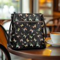 thumbnail image 3 of HELLHERO Galaxy Butterfly Print Satchel Bag, Fashion Women's Shoulder Purse PU Leather Waterproof Sling Bag for Travel Travel Use, 3 of 7