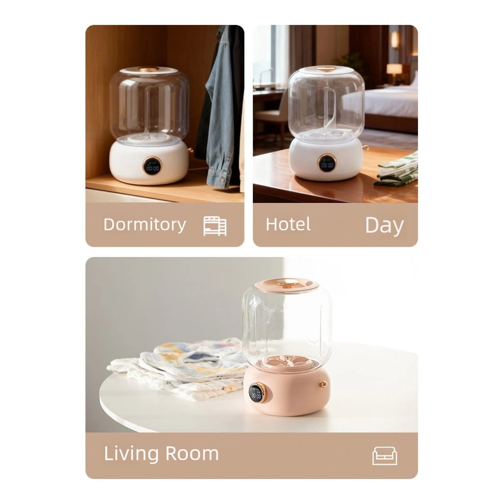 2L Portable Wireless Mini Washer For Underwear Baby Clothes Cleaning