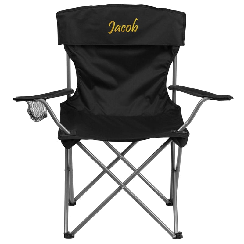 monogrammed camping chair
