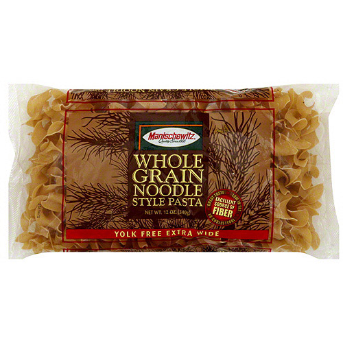 Manischewitz Whole Grain Wide Style Noodles, 12 oz (Pack of 12