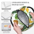 thumbnail image 6 of XMXT Reusable Lunch Bag Women, Cartoon Banana Coconut Print Large Lunchbox Insulated Lunch Box for Work School, Multicolor, 6 of 9