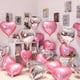 thumbnail image 3 of 20 Globos de Aluminio con Forma de Corazón Rosa, Globos de Aluminio con Forma de Corazón de 18 Pulgadas, Globos de Aluminio con Forma de Corazón para el Día de San Valentín, Boda, Despedida de Soltera, 3 of 5