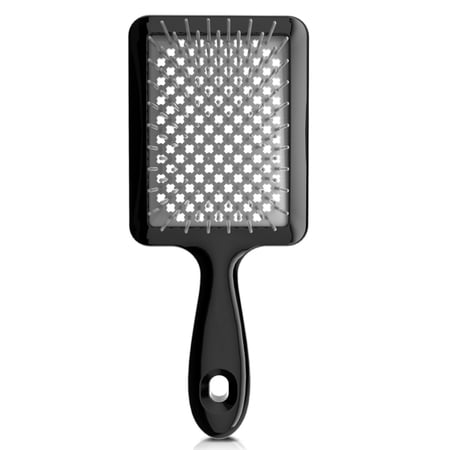 Detangler Brush for Wet & Dry Hair, Vented Cushion & Flexible Bristles Hair Brush with Ergonomic Handle, Gentle Anti-Breakage Detangling Comb for Thick & Curly Hair