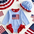 thumbnail image 3 of Duqingm Baby Girl 4th of July Swimsuit Baby Girls One Piece Swimsuit Romper Popsicle Bathing Suit Girl Beach Rash Guard Baby Swimsuit Girl Blue,18-24 Months, 3 of 4