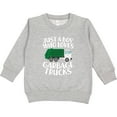 thumbnail image 2 of Inktastic Just a Boy Who Loves Garbage Trucks Toddler Sweatshirt, 2 of 4