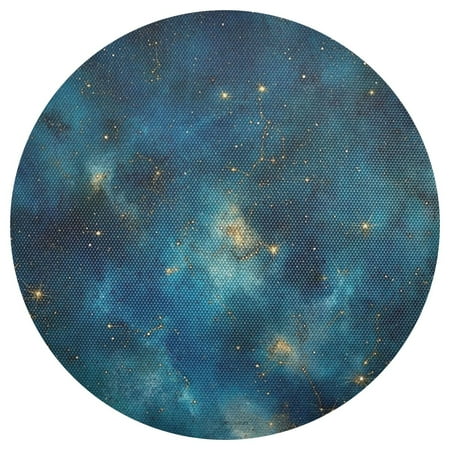

Deep Space Nebula 15.4in Diameter PVC Plate Mat Heat-Resistant and Cuttable Kitchen Decor