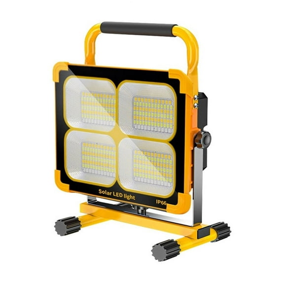 1000W Rechargeable Solar Flood Light Outdoor Portable LED Reflector Spotlight Rechargeable Projector Floodlight Construction Lam