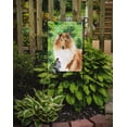 thumbnail image 2 of Carolines Treasures CK1793GF Shamrocks Rough Collie Garden Size Flag, 2 of 3
