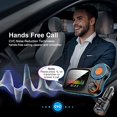 thumbnail image 5 of Bluetooth 5.0 1.77 "Pantalla Kit manos libres inalámbrico para coche Adaptador de radio con 2 puertos USB Llamada manos libres TUNC Sencillez, 5 of 5
