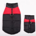 thumbnail image 4 of Chaqueta impermeable para perros pequeños, chaqueta acolchada gruesa de invierno para perros, ropa para cachorros (rojo M) Rojo Verde MX-0127981FYD, 4 of 5