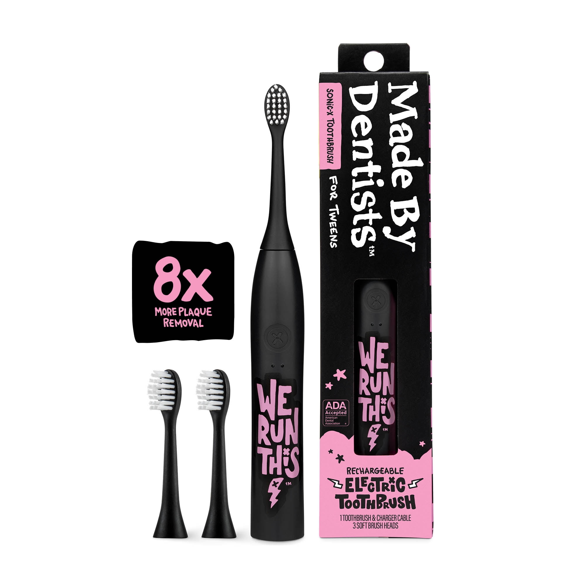 Made by Dentists Sonic X Electric Toothbrush for Tweens with 3