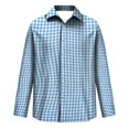 thumbnail image 5 of Multi Occasion Plaid Long Sleeve Button Down Dress Shirt for Men 4 Way Stretch Regular Fit Lapel Collar Soft Wrinkle Free Office Business Casual Fall Outfits XL, 5 of 5