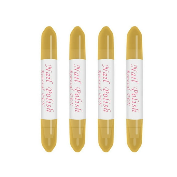 Nail Polish Remover Pen Fingernail Polish Remover Nail Edge Corrector Cleaning Makeup Tool For Completely Traceless for Nail DIY Design or Salon - Yellow
