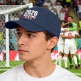 thumbnail image 6 of WKSCLPAI 2026 North America Soccer Tournament Welcome Baseball Cap, Adjustable Unisex Vintage Washed Hat for Soccer Fans, Navy, 6 of 9