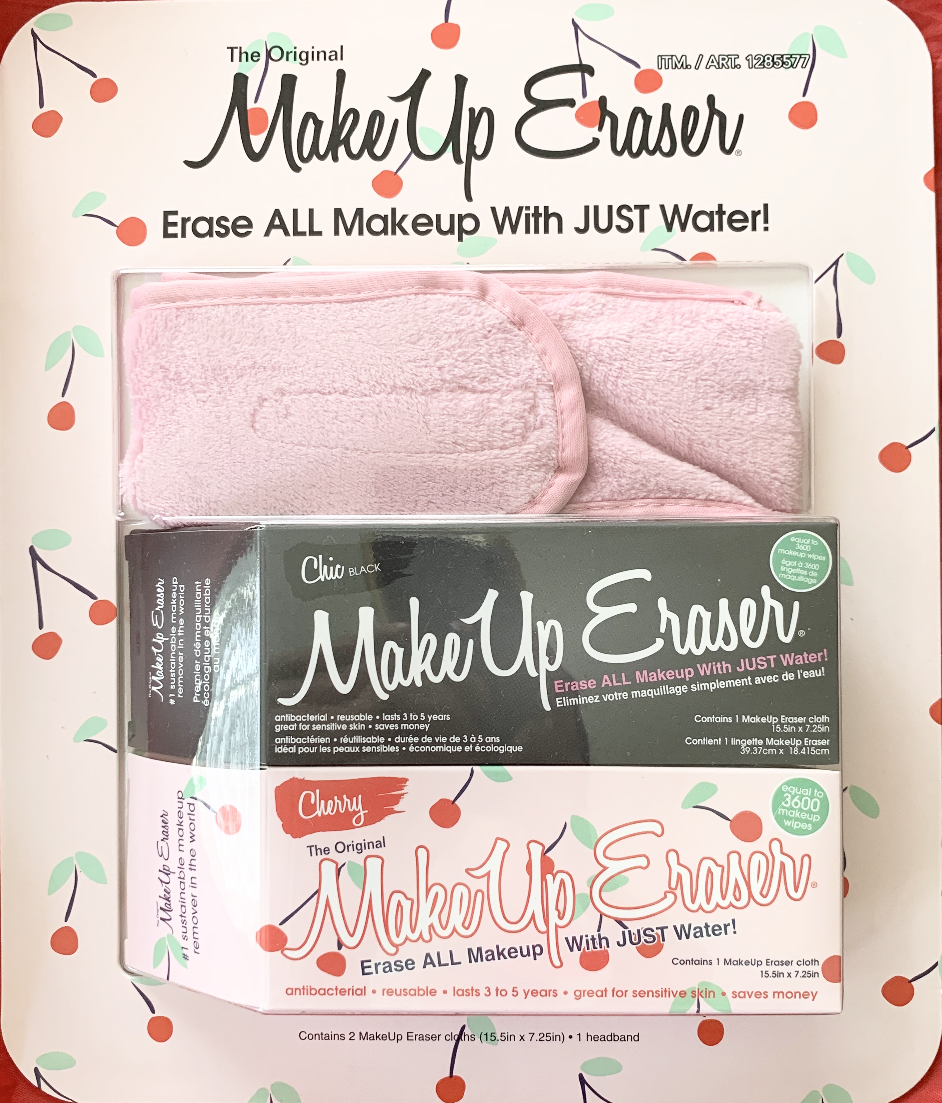 The Original MakeUp Eraser 3-Piece Set ~ 2 Full Size Makeup Eraser 