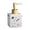 White, variant on DQQ153 Small Square Soap Dispenser 9.5oz/280m Ceramics Bottles Liquid Lotion Dispenser for Bathroom Kitchen Dispenser